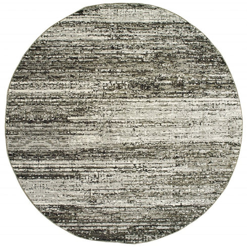 2' X 8' Gold And Slate Abstract Runner Rug